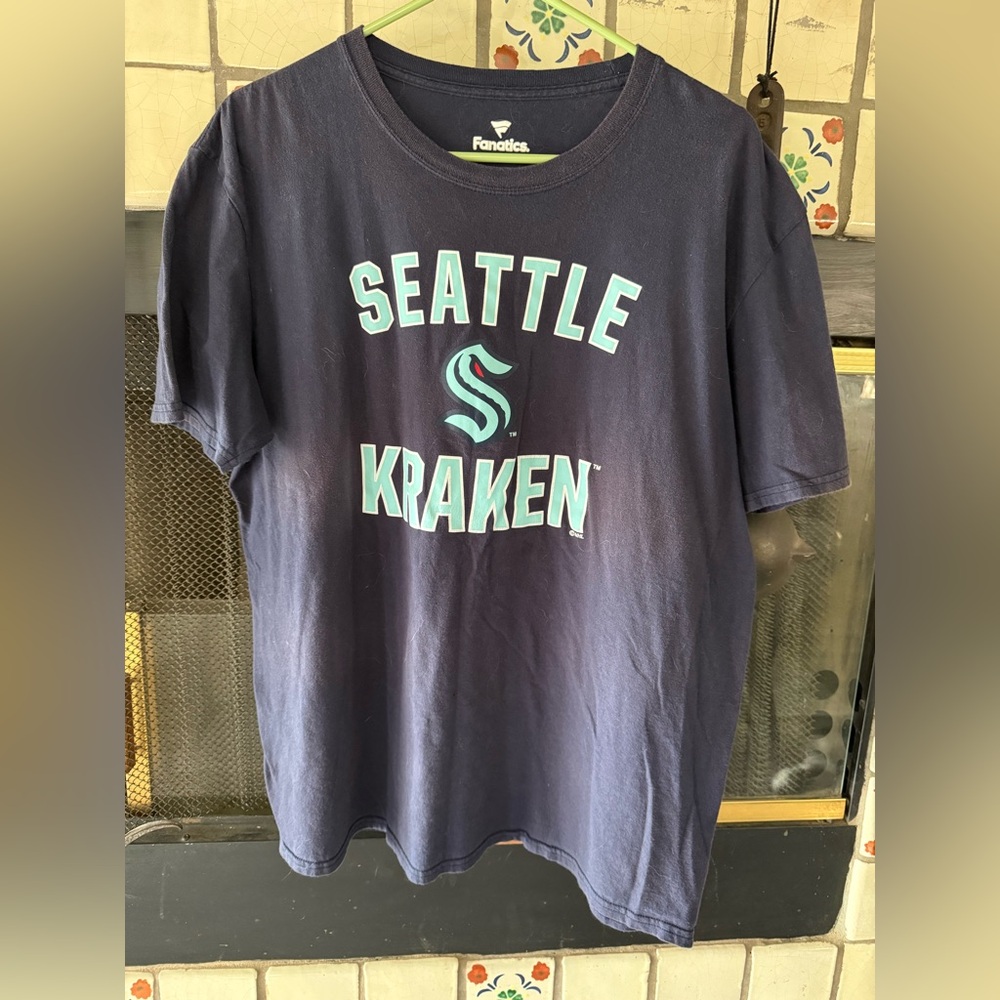 Fanatics Seattle Kraken Navy Tee